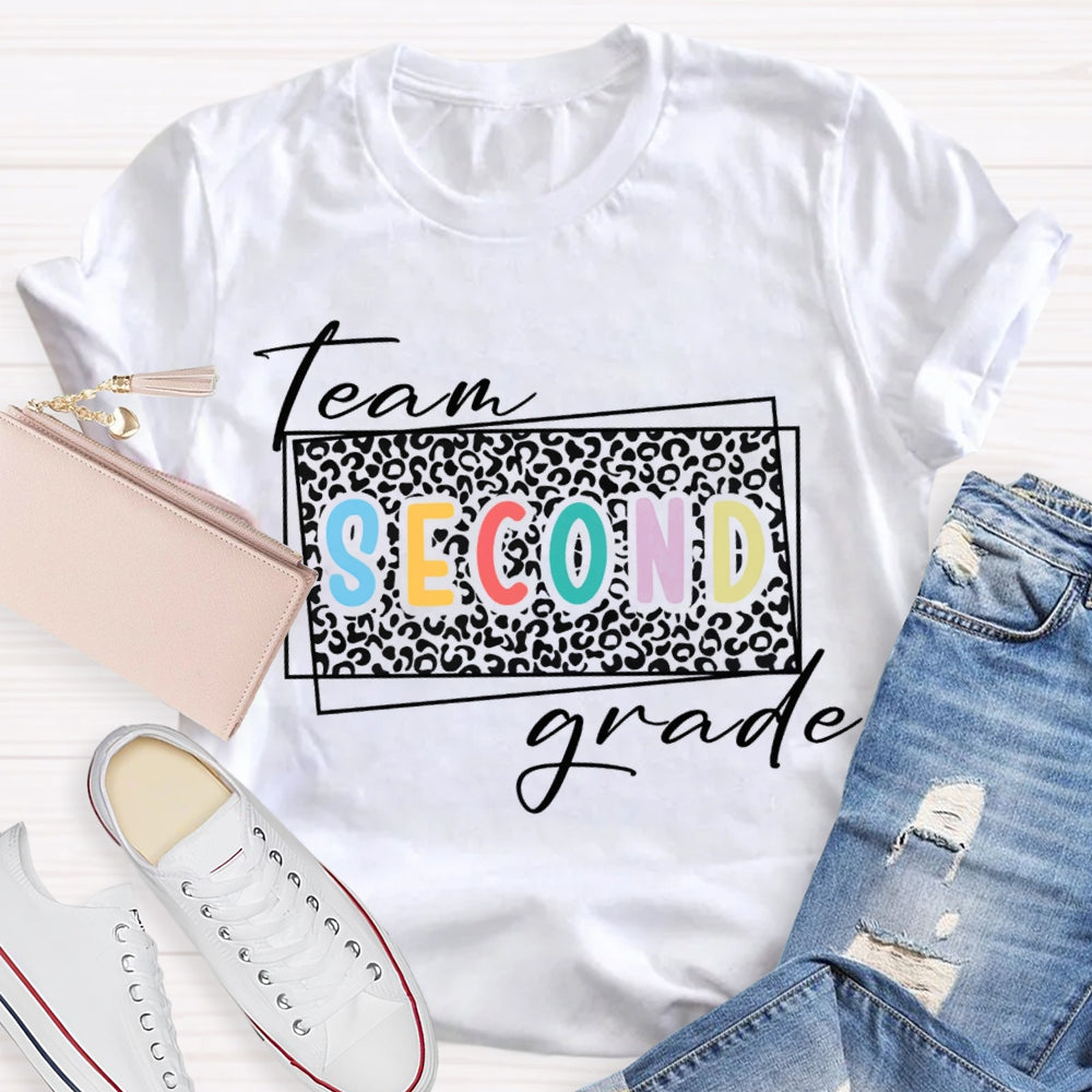 Personalized Grade Team Second Grade Teacher T-shirt