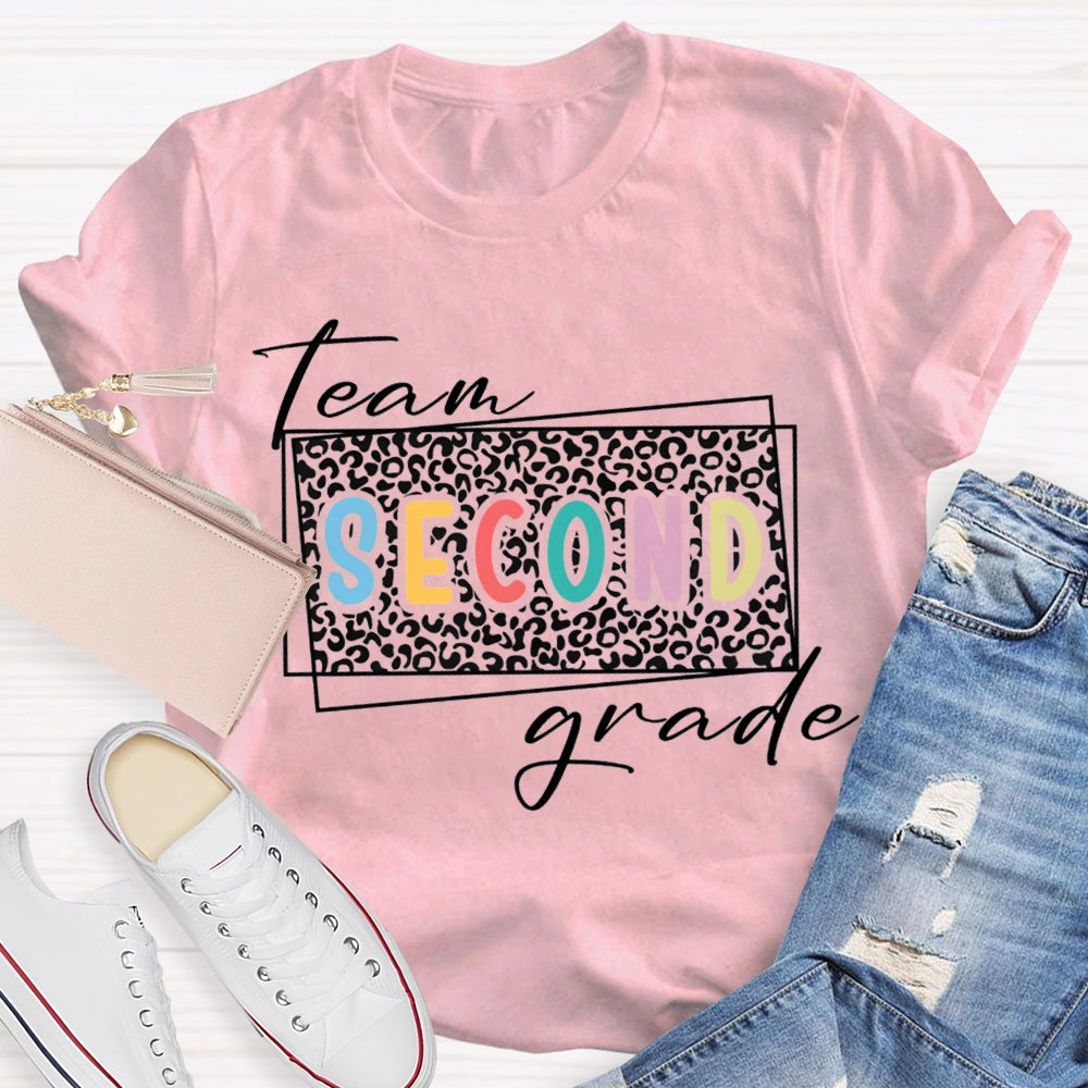 Personalized Grade Team Second Grade Teacher T-shirt