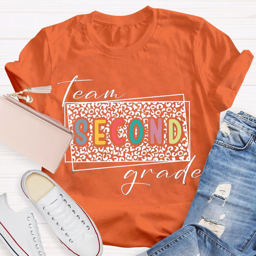 Personalized Grade Team Second Grade Teacher T-shirt