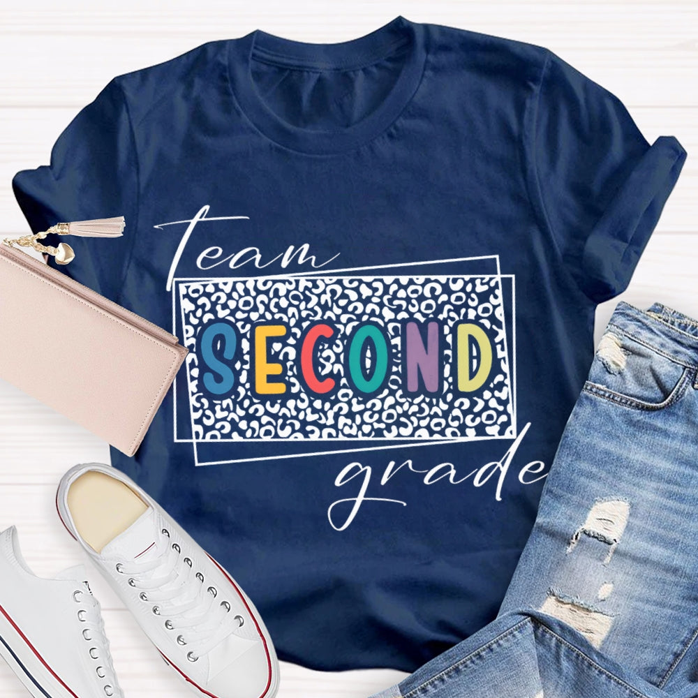 Personalized Grade Team Second Grade Teacher T-shirt