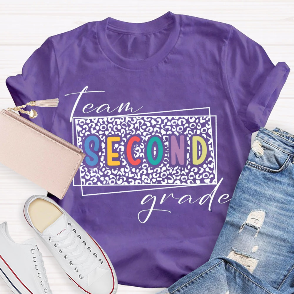 Personalized Grade Team Second Grade Teacher T-shirt