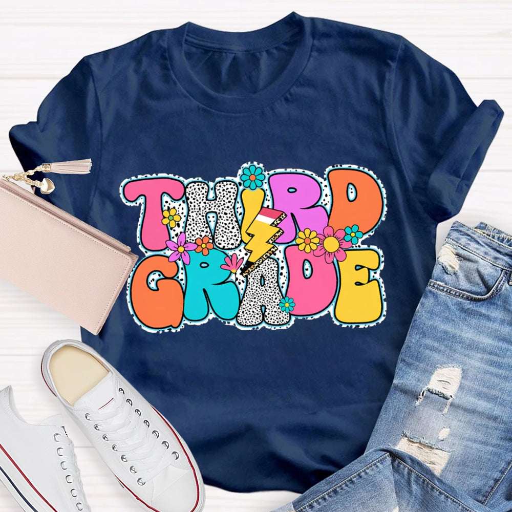 Personalized Grade Back To School Leopard Design Shirt