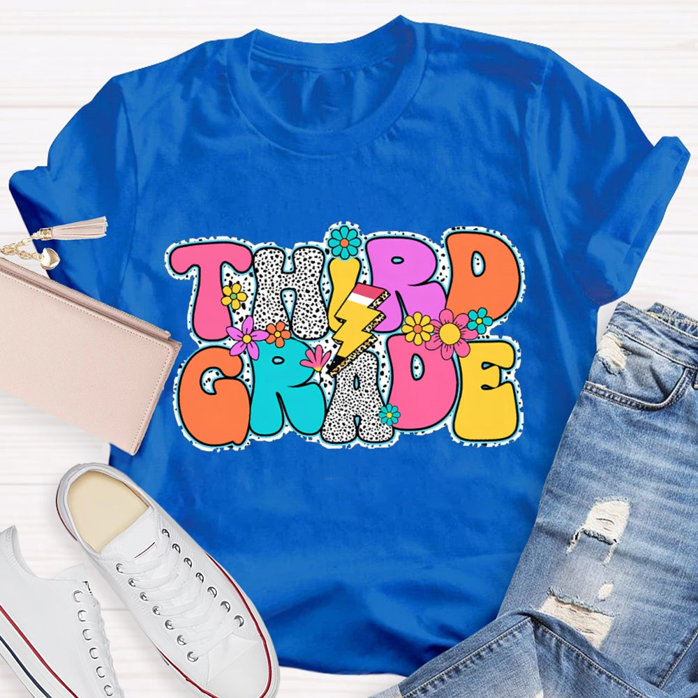 Personalized Grade Back To School Leopard Design Shirt