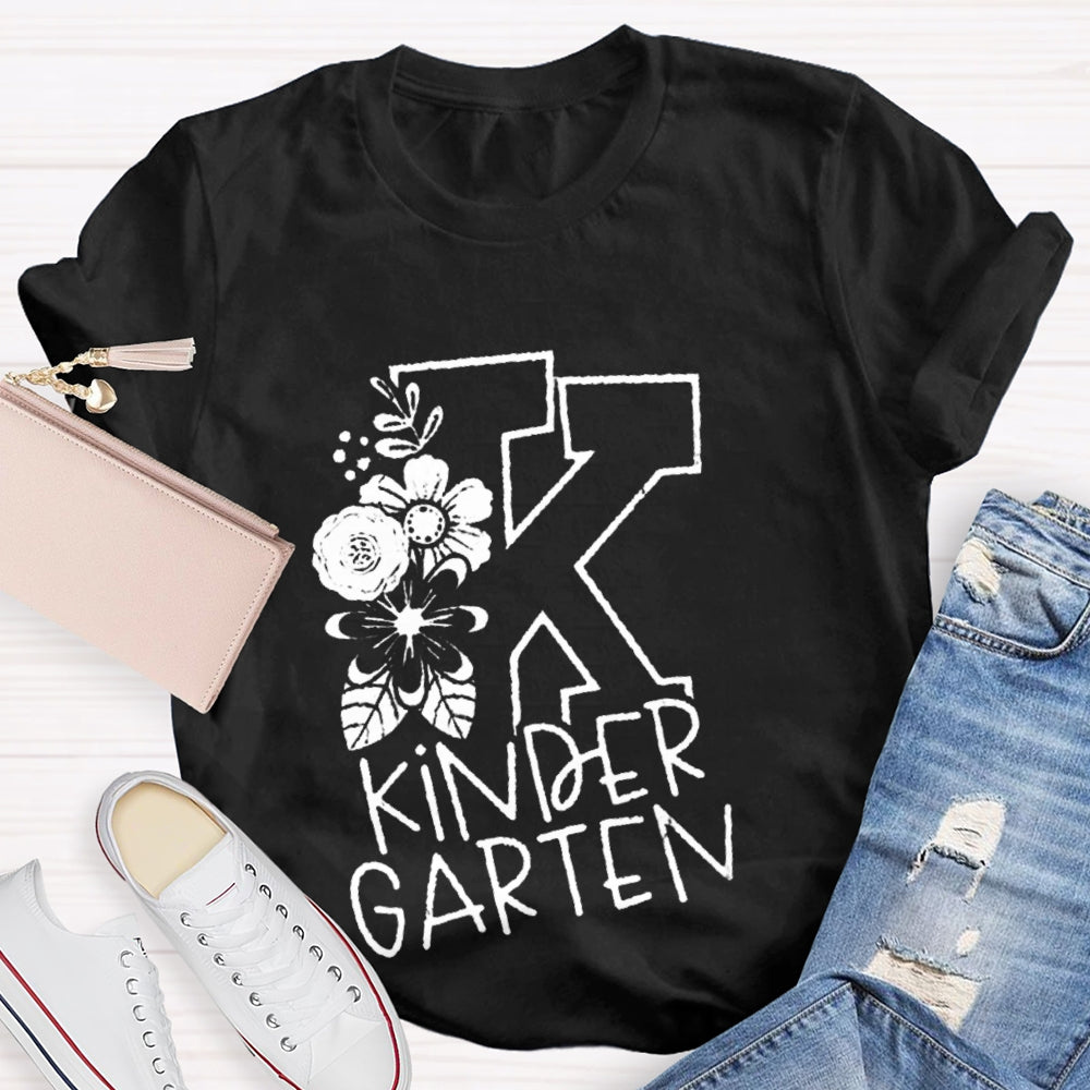 Personalized Grade Kinder Garten Back To School Teacher T-shirt