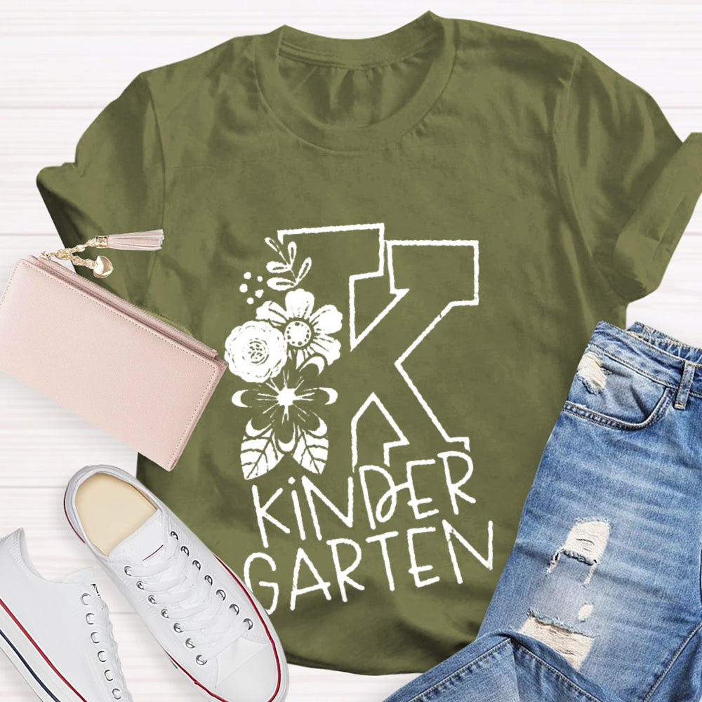 Personalized Grade Kinder Garten Back To School Teacher T-shirt