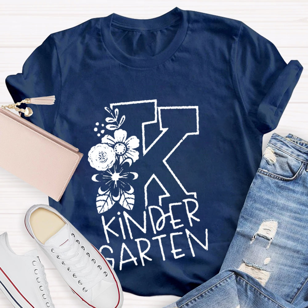 Personalized Grade Kinder Garten Back To School Teacher T-shirt