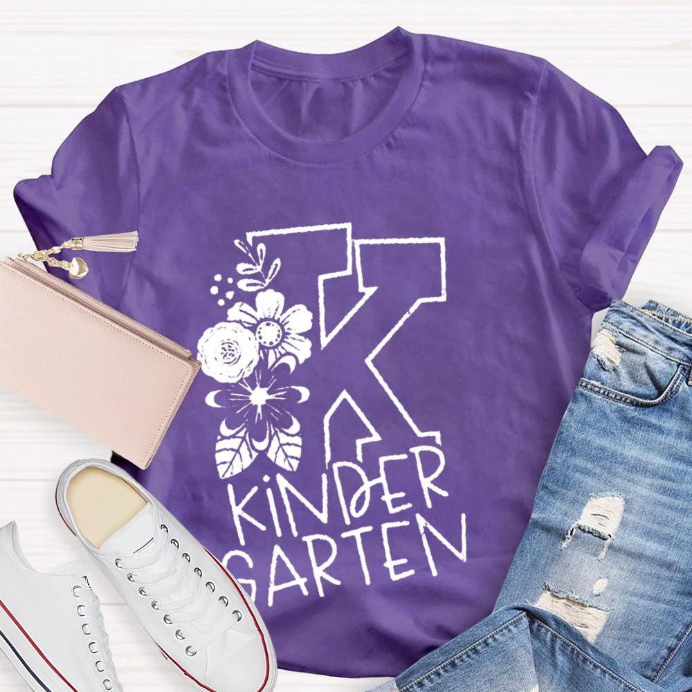 Personalized Grade Kinder Garten Back To School Teacher T-shirt