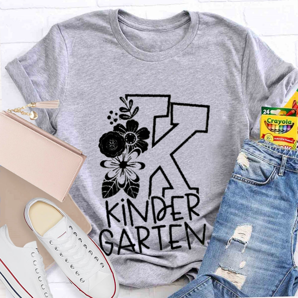 Personalized Grade Kinder Garten Back To School Teacher T-shirt