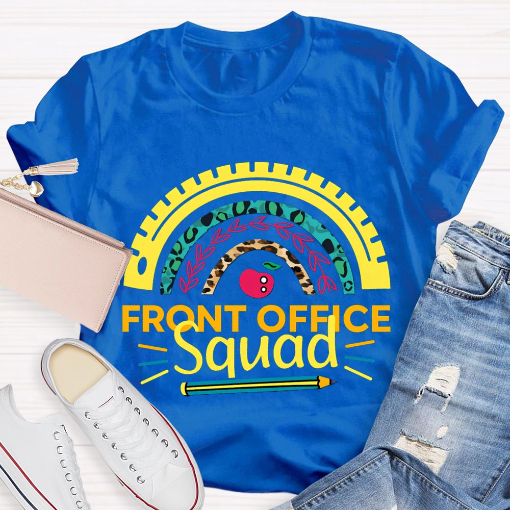 Front Office Squad Color Curves And Apple T-shirt