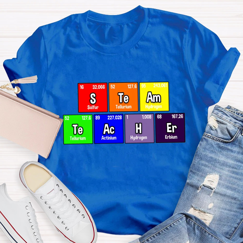 Steam Teacher Table Of Chemical Elements T-Shirt