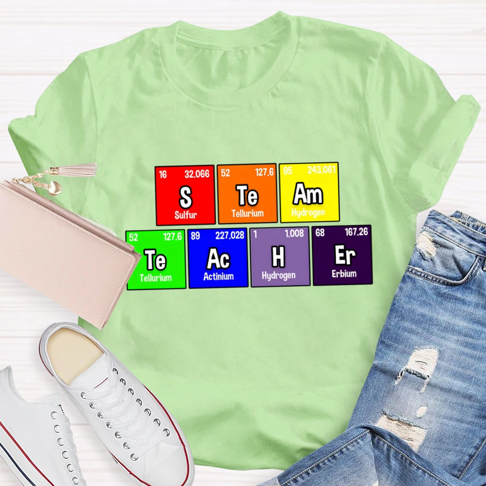 Steam Teacher Table Of Chemical Elements T-Shirt