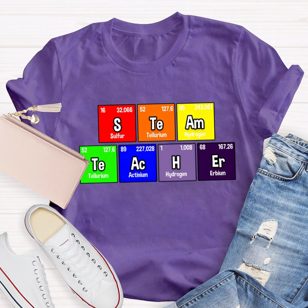 Steam Teacher Table Of Chemical Elements T-Shirt