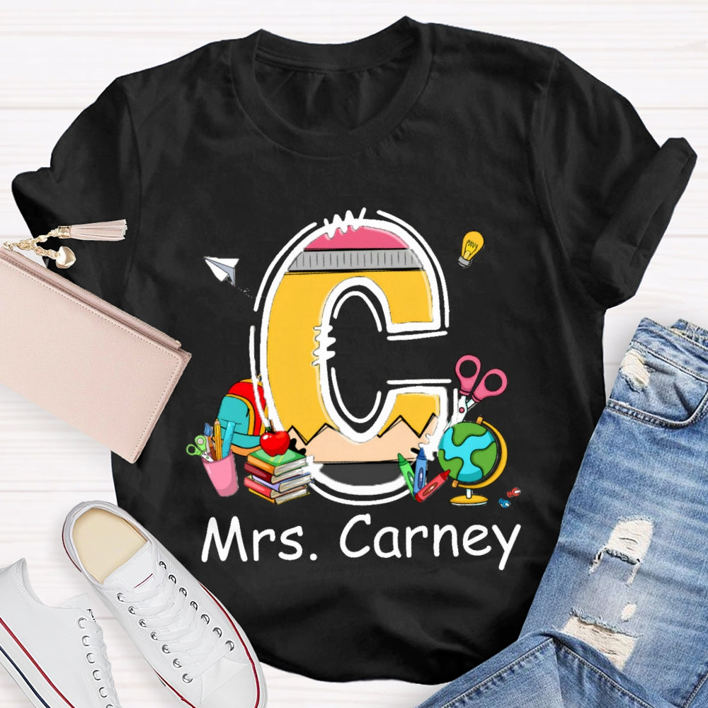Personalized Name Design Copy Initials T-Shirt