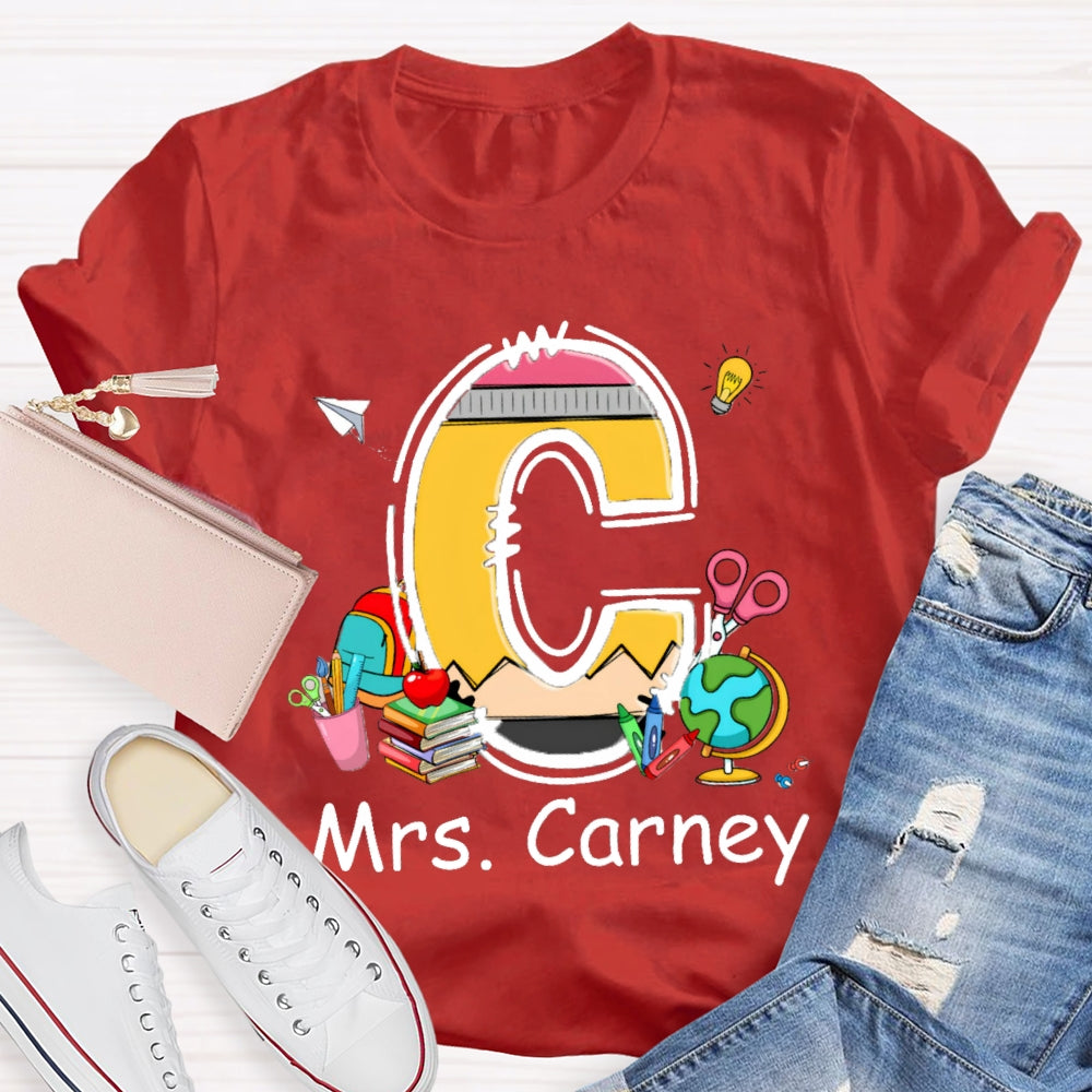 Personalized Name Design Copy Initials T-Shirt