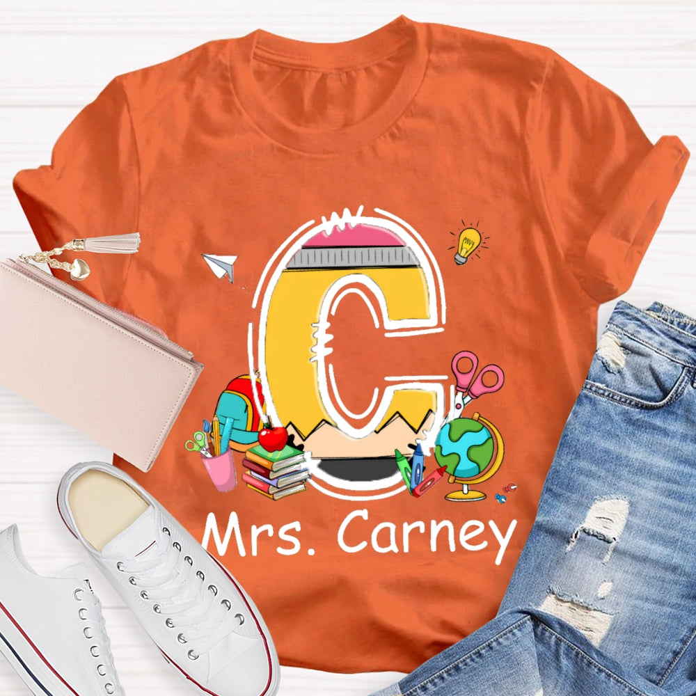 Personalized Name Design Copy Initials T-Shirt