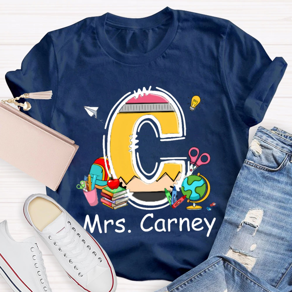 Personalized Name Design Copy Initials T-Shirt