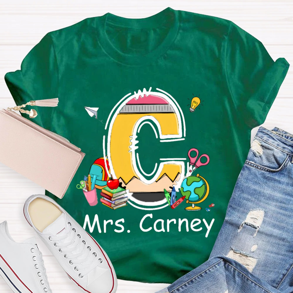 Personalized Name Design Copy Initials T-Shirt