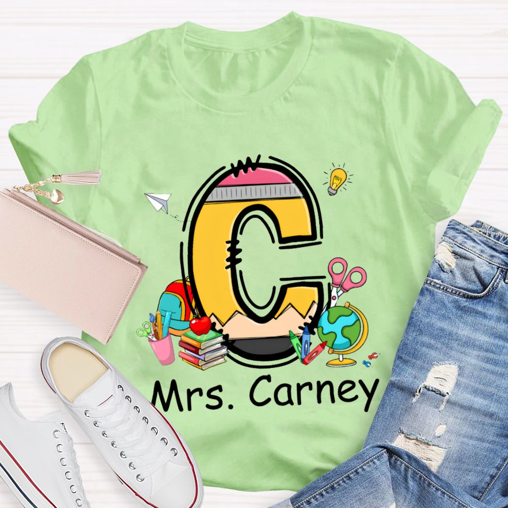 Personalized Name Design Copy Initials T-Shirt