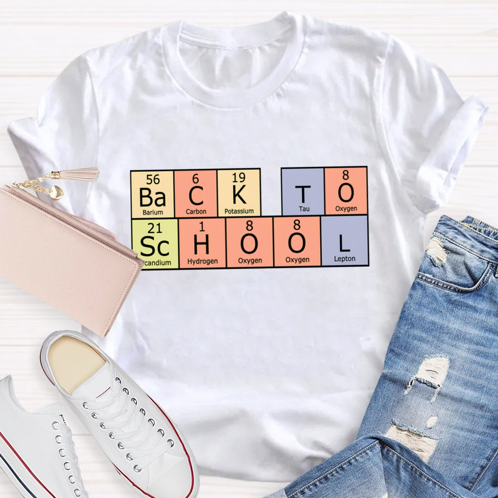 Back To School Periodic Table T-Shirt