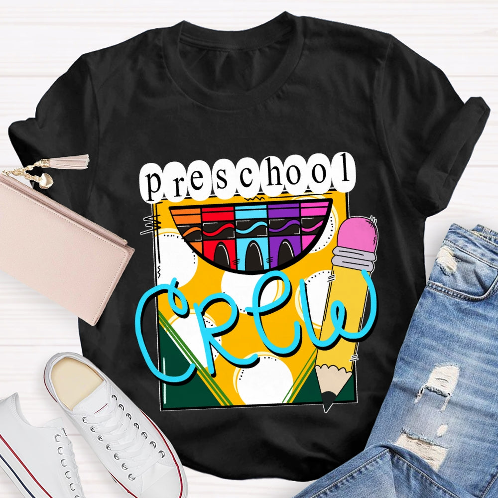 Personalized Grade A Box Of Colored Crayons Teacher T-Shirt