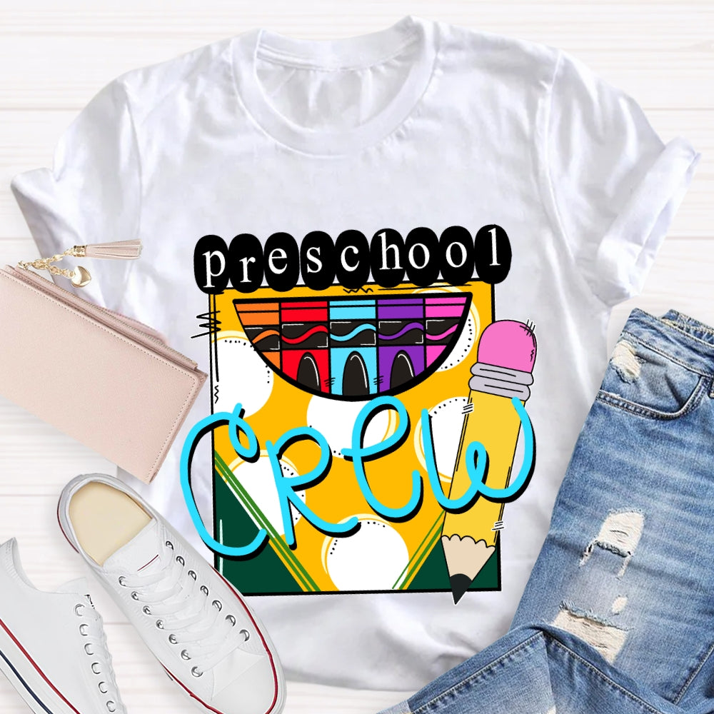 Personalized Grade A Box Of Colored Crayons Teacher T-Shirt