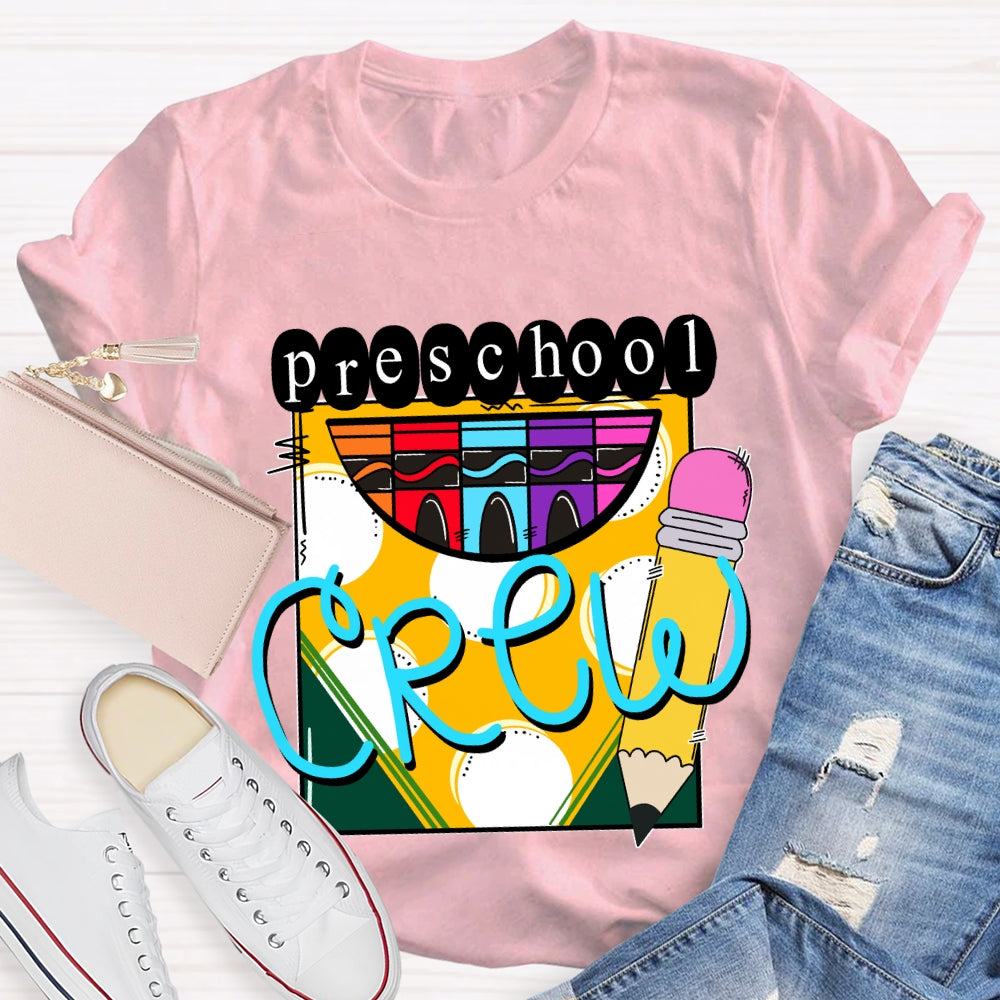 Personalized Grade A Box Of Colored Crayons Teacher T-Shirt