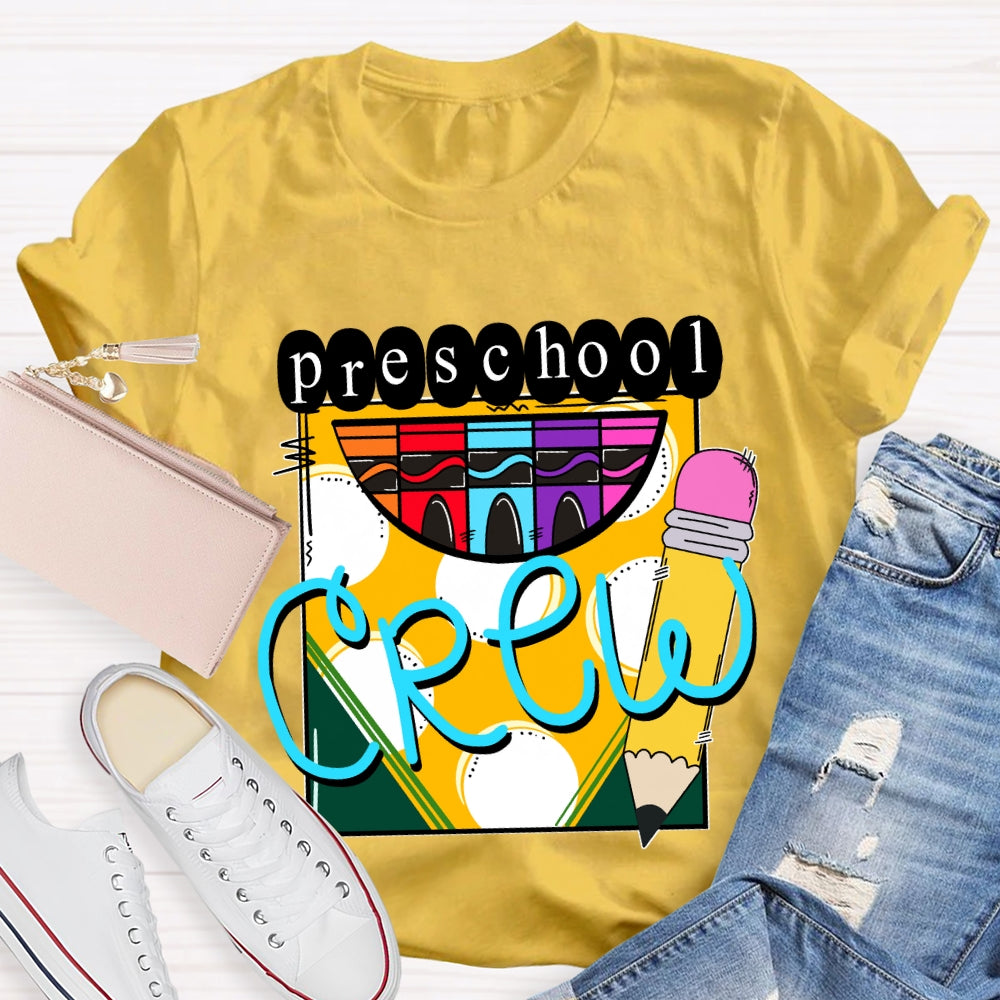 Personalized Grade A Box Of Colored Crayons Teacher T-Shirt