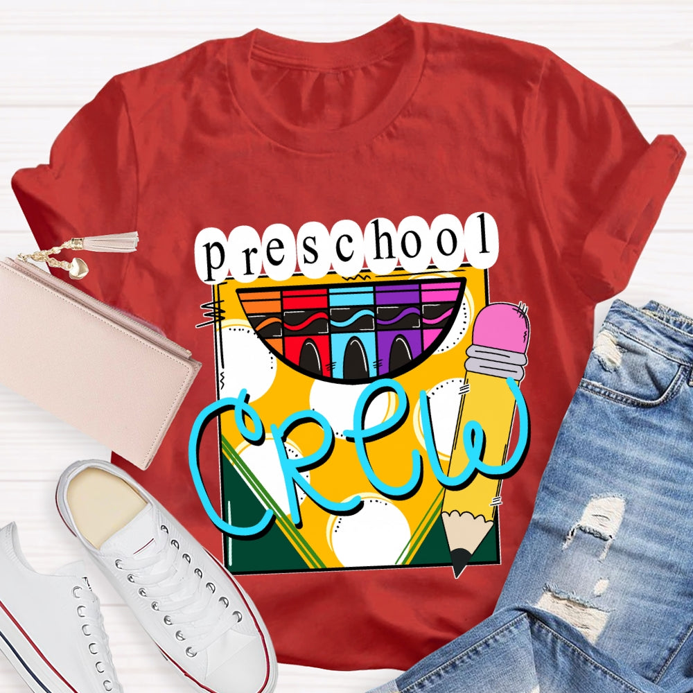 Personalized Grade A Box Of Colored Crayons Teacher T-Shirt