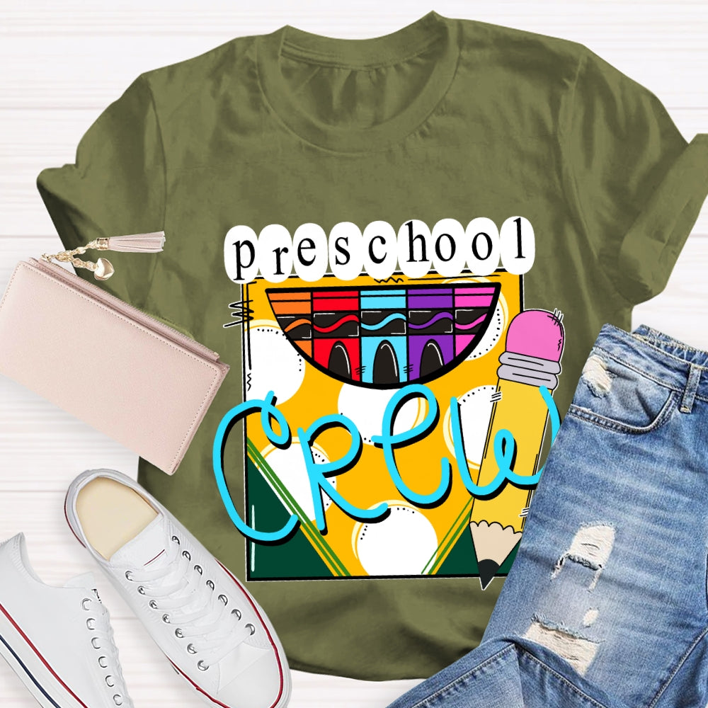 Personalized Grade A Box Of Colored Crayons Teacher T-Shirt