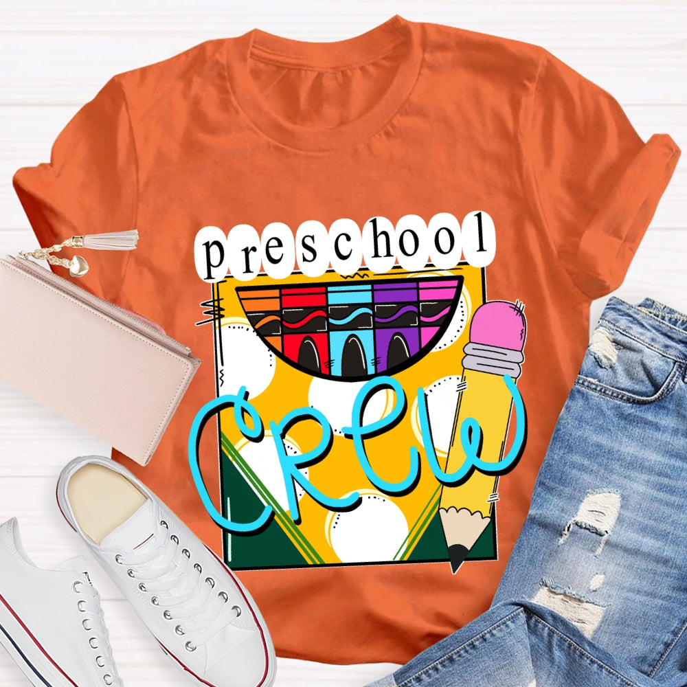 Personalized Grade A Box Of Colored Crayons Teacher T-Shirt