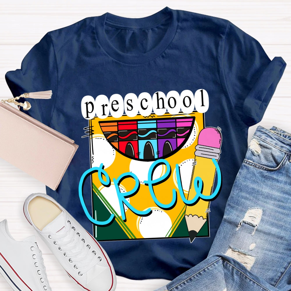 Personalized Grade A Box Of Colored Crayons Teacher T-Shirt