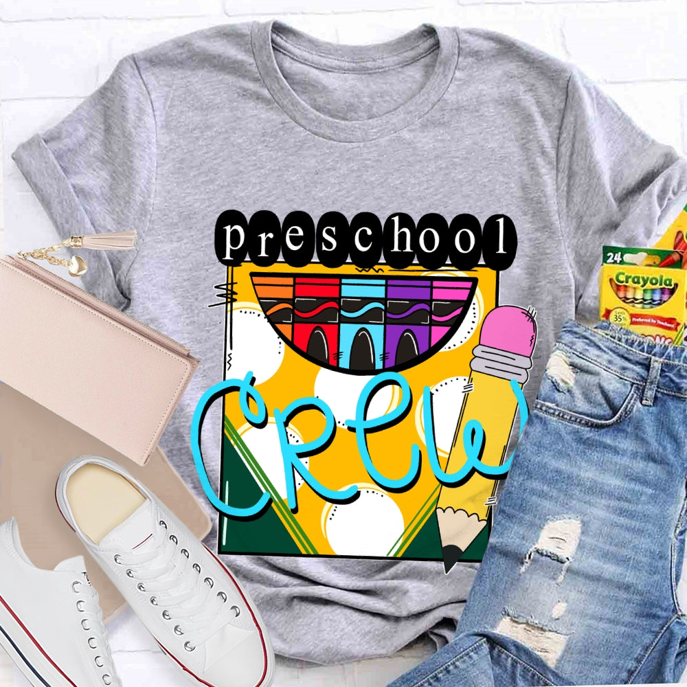 Personalized Grade A Box Of Colored Crayons Teacher T-Shirt