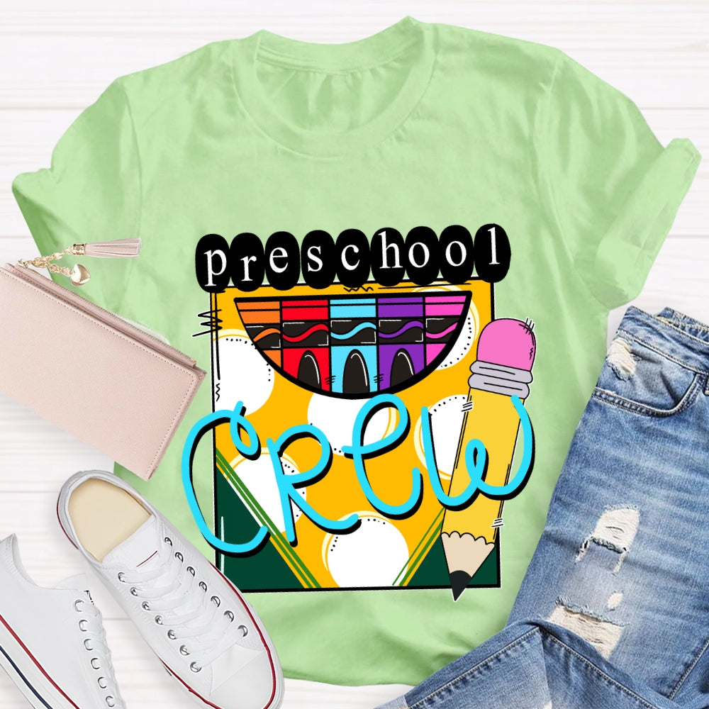 Personalized Grade A Box Of Colored Crayons Teacher T-Shirt