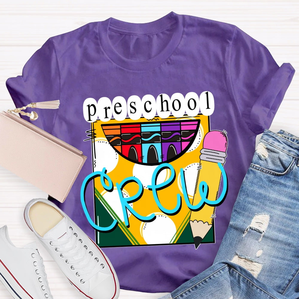 Personalized Grade A Box Of Colored Crayons Teacher T-Shirt