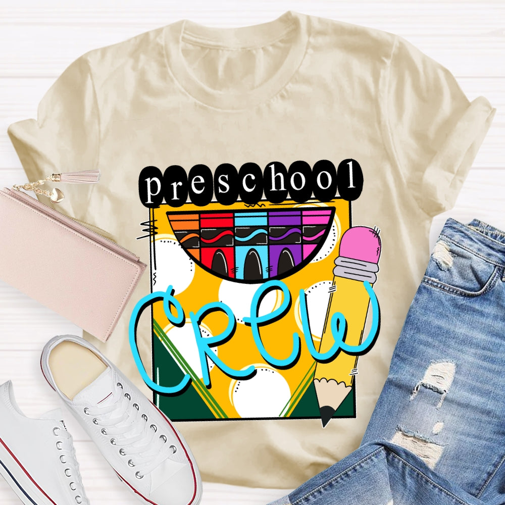 Personalized Grade A Box Of Colored Crayons Teacher T-Shirt
