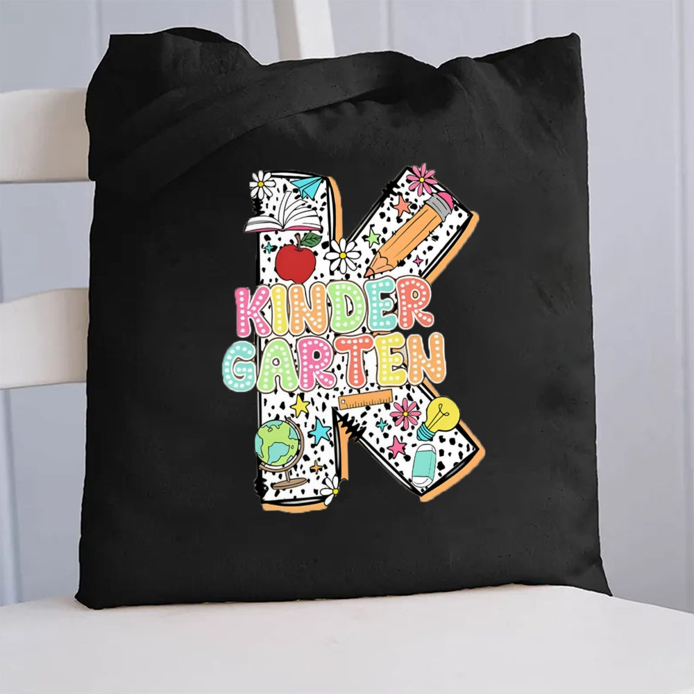 Personalized Grade Canvas Tote Bag