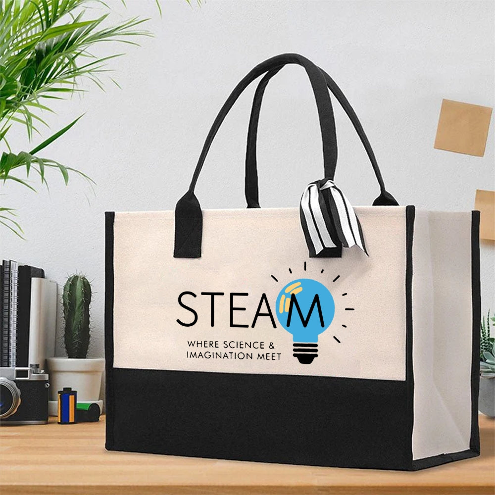 STEAM Teacher Cotton Tote Bag