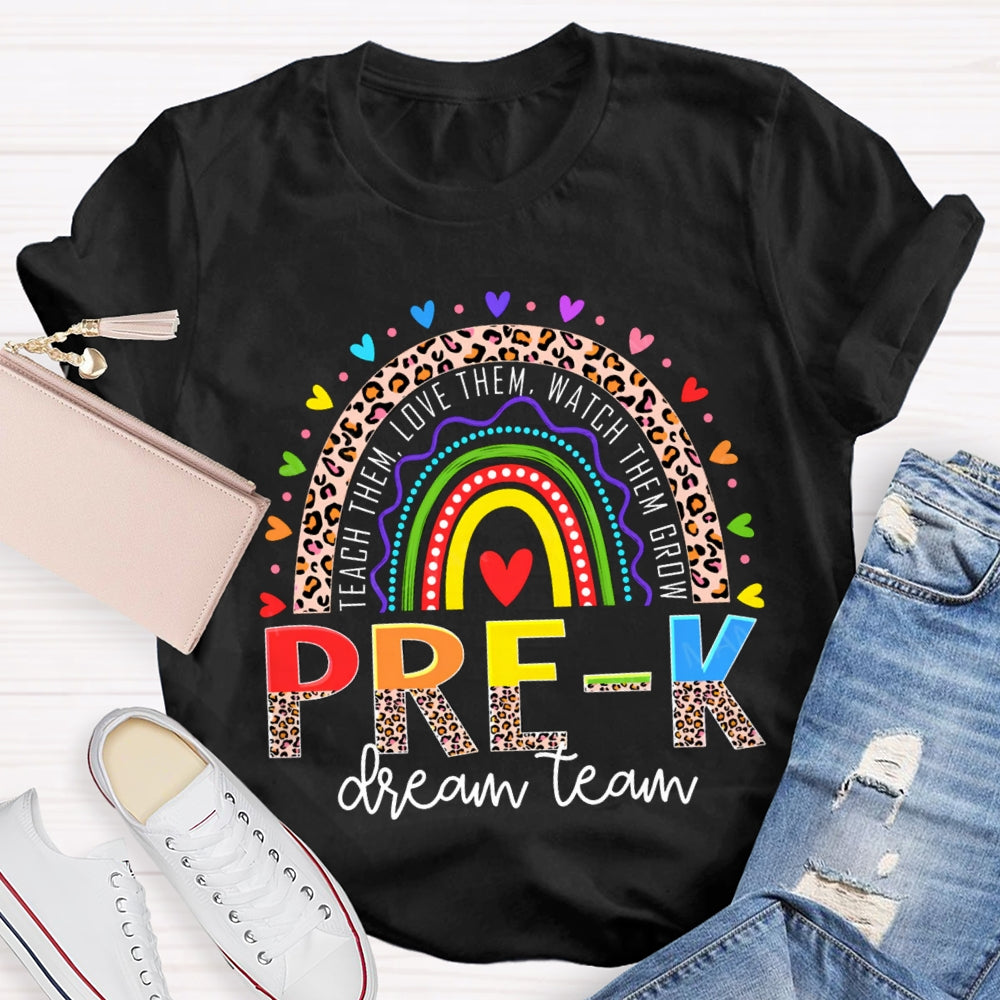 Personalized Grade Par-K Dream Team Teach Them Love Them Watch Them Grow T-shirt