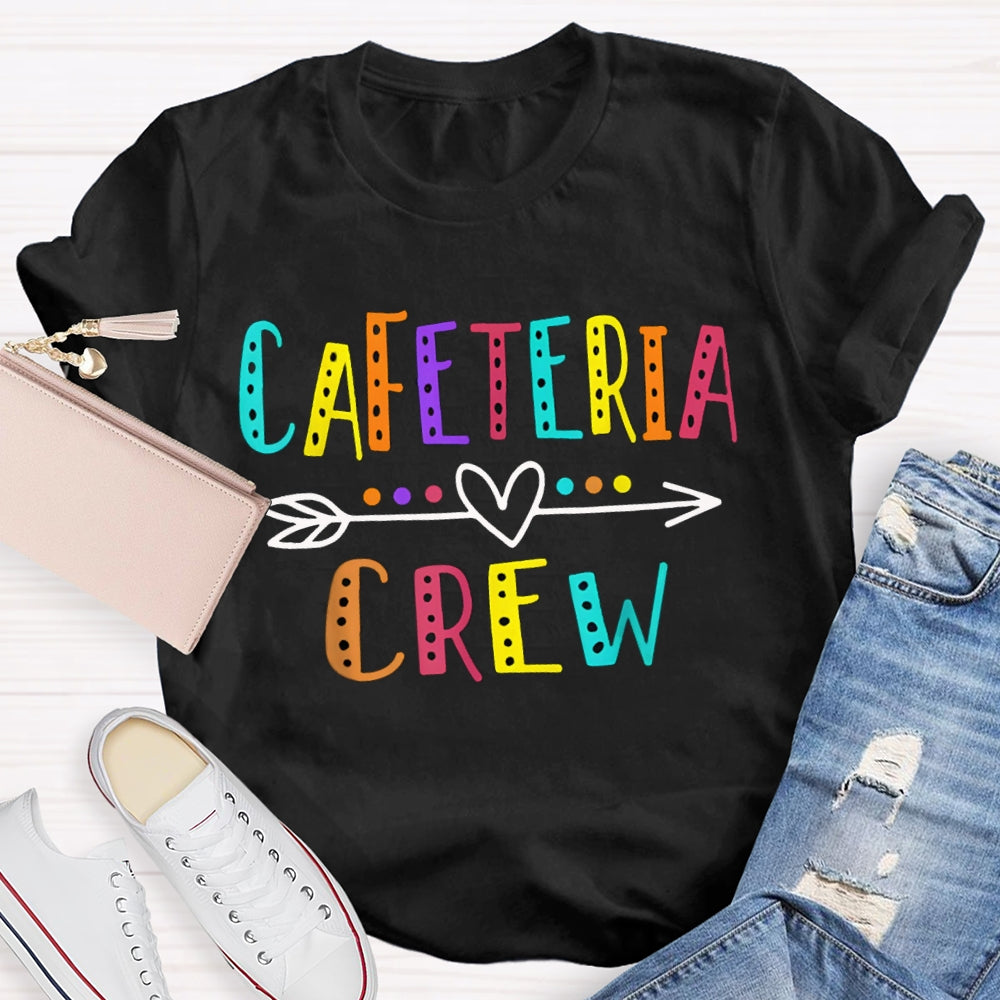 Cafeteria Crew Colorful Letter Print T-shirt