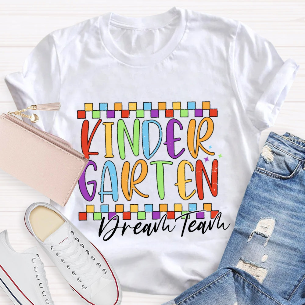 Personalized Grade Dream Team Funny Letter Print T-shirt