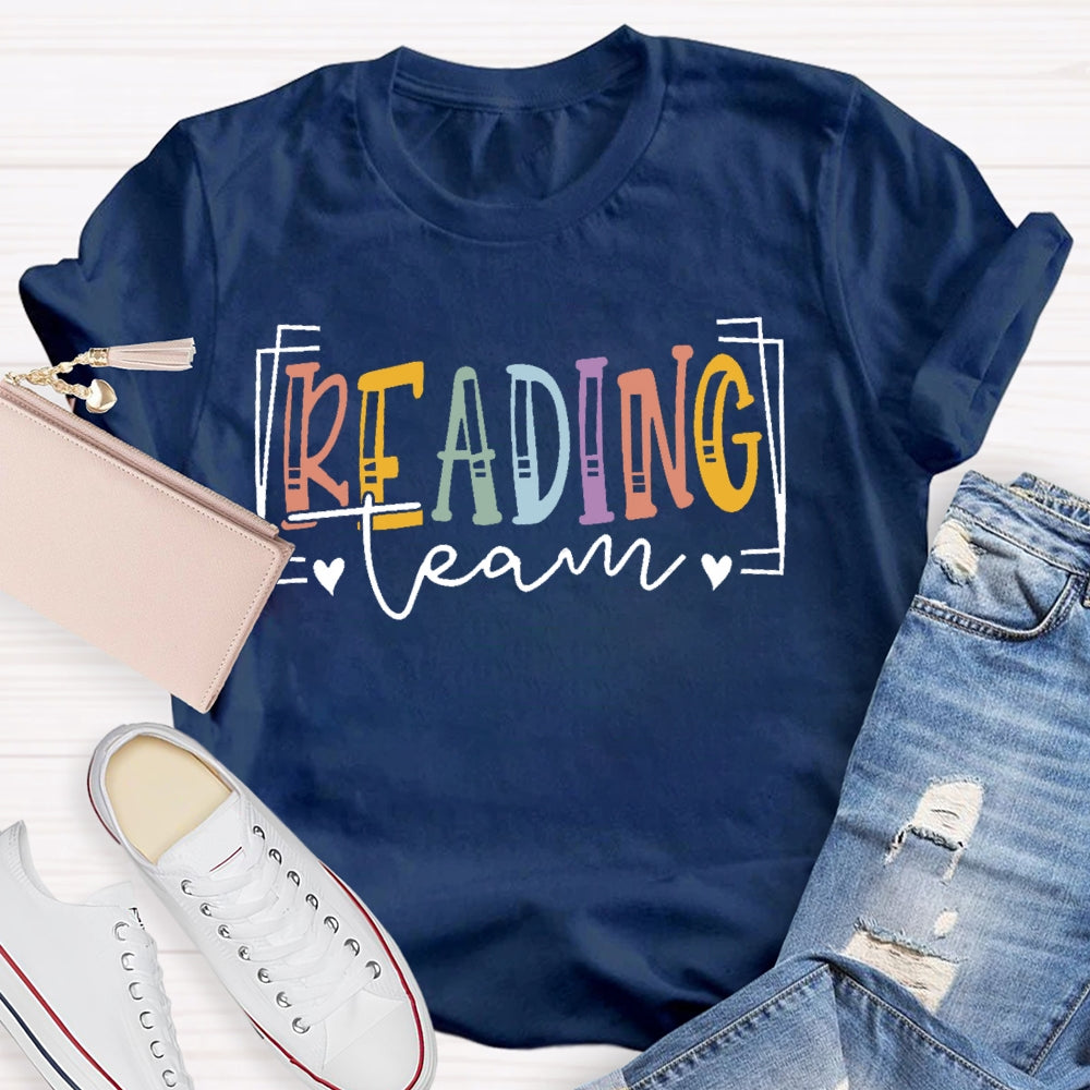 Reading Team learn letters T-shirt