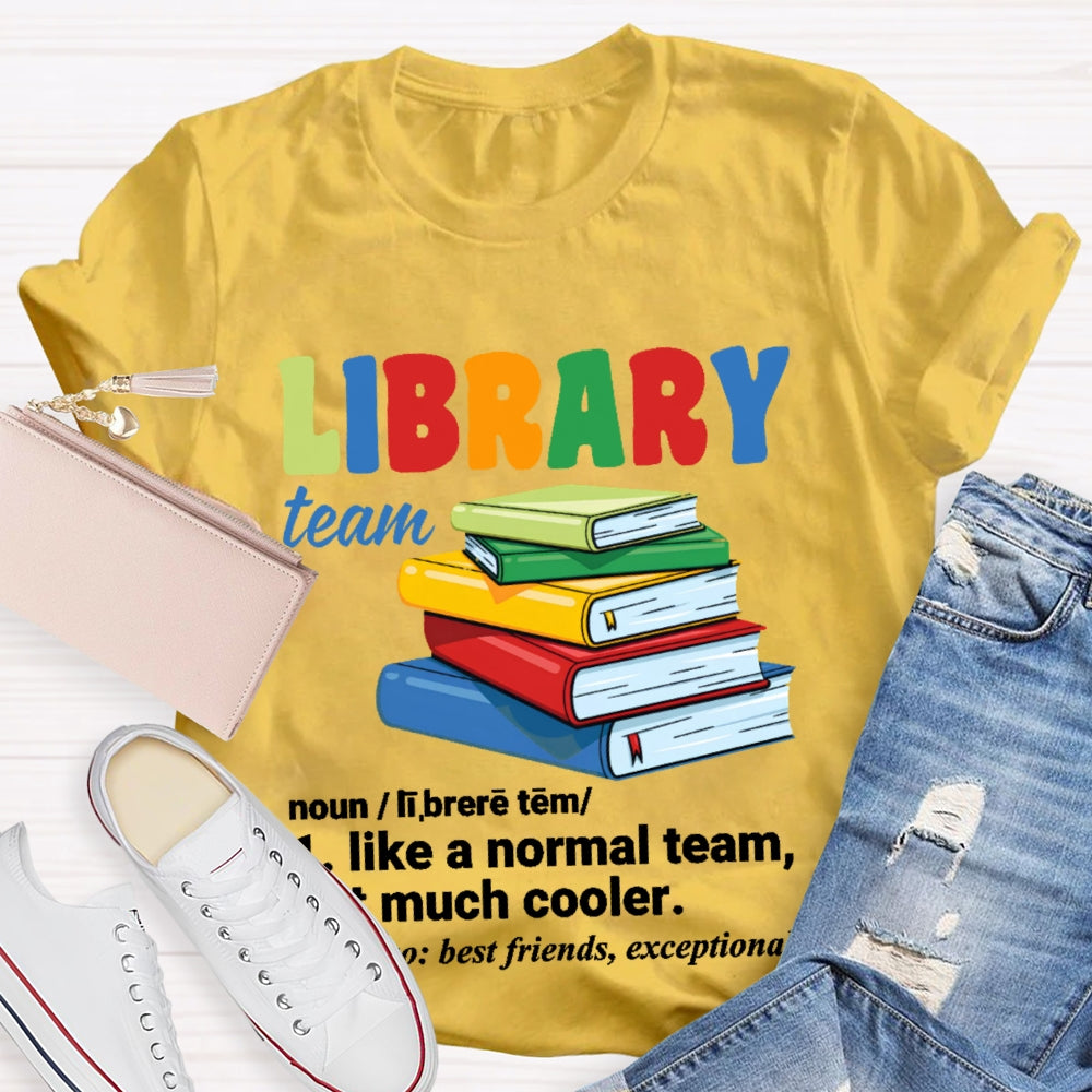 Library Team Letters T-shirt