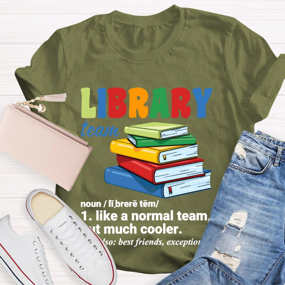 Library Team Letters T-shirt