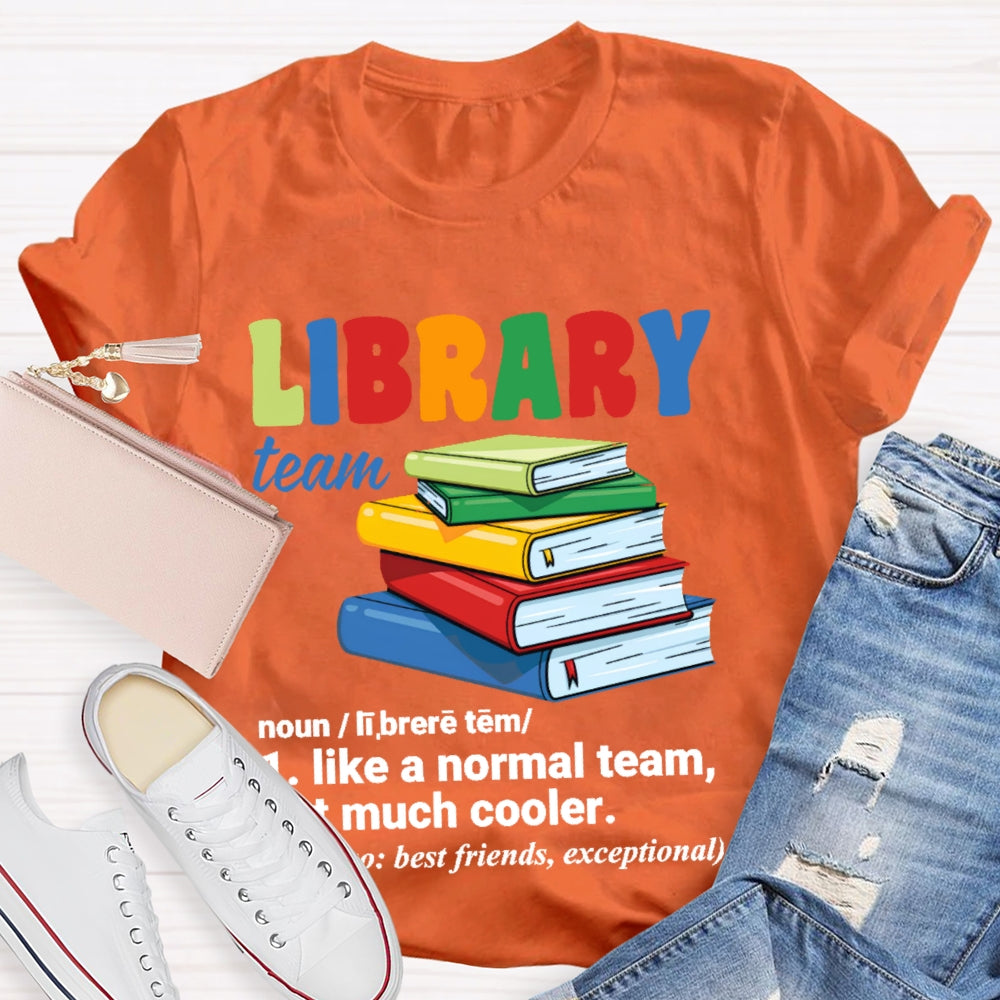 Library Team Letters T-shirt