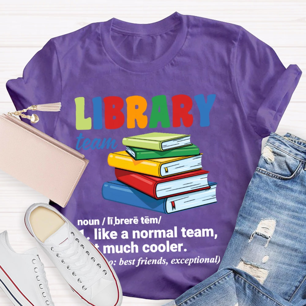 Library Team Letters T-shirt