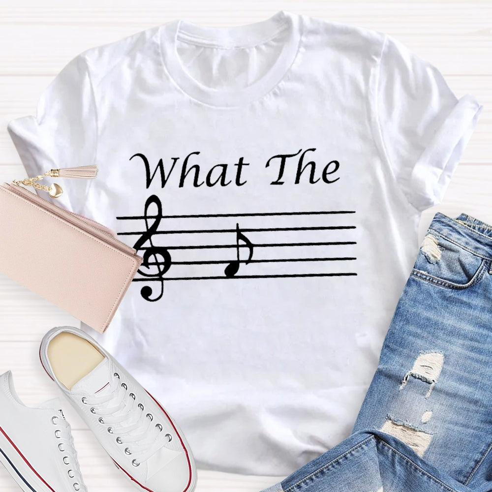 What The Note Pattern Printing T-shirt