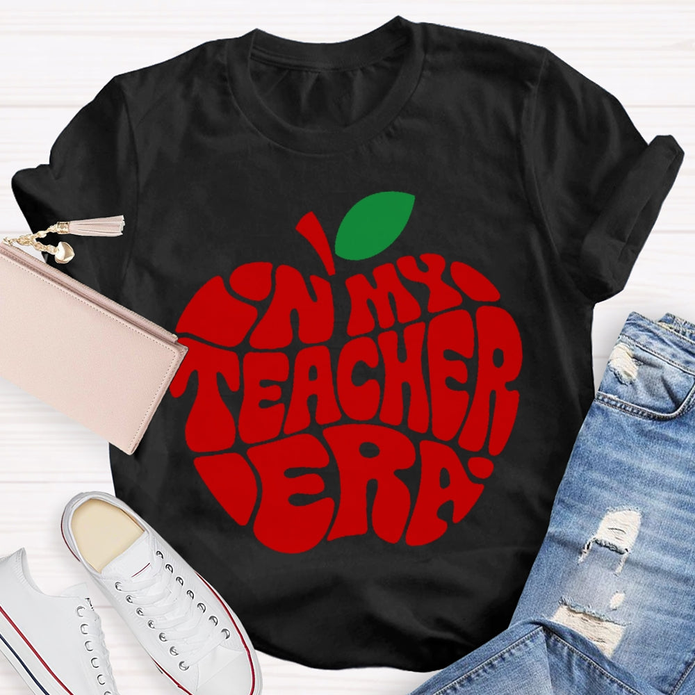 In My Teacher Era Apple T-shirt