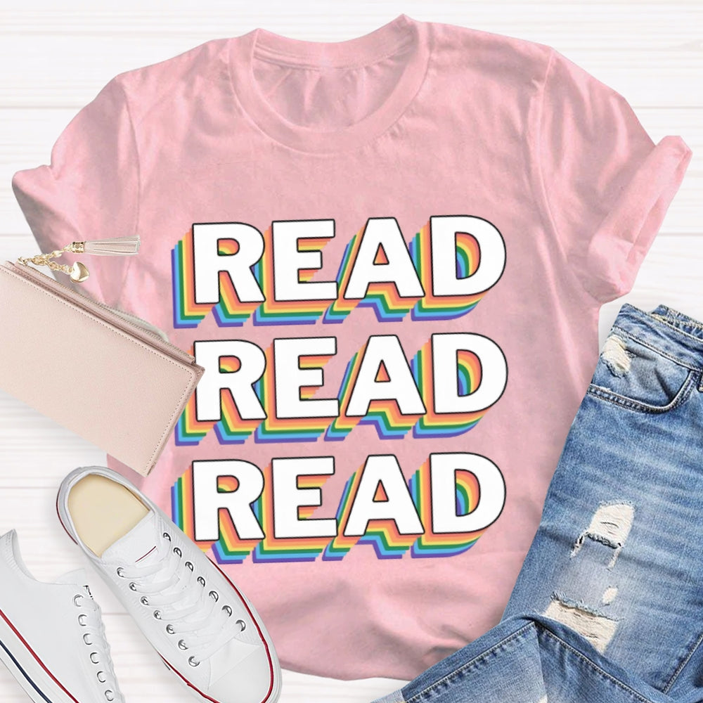 Read Overlapping Letters T-shirt