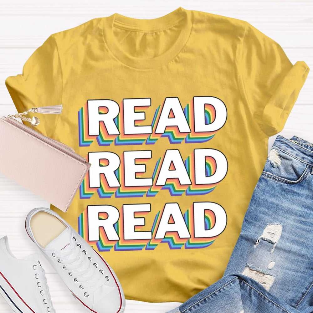Read Overlapping Letters T-shirt