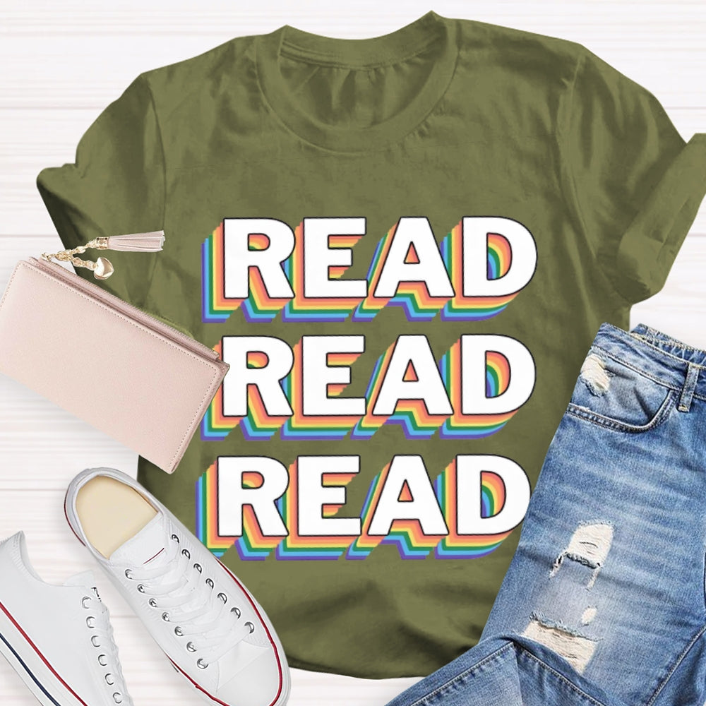 Read Overlapping Letters T-shirt